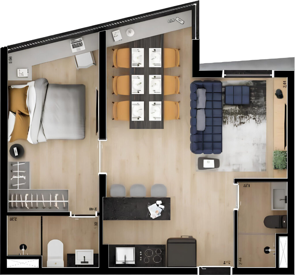 Studio_47m² apliada